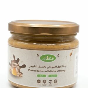 crunchy peanut butter with honey زبدة الفول السوداني خشنة بالعسل